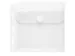 CD-hoes transparant 135x135mm met perforatierand en klittenbandsluitin