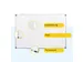 BRASQ Magnetisch Whiteboard 90x60cm Zilver met accessoire set