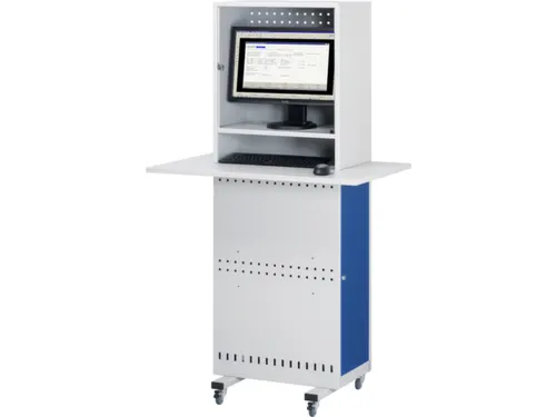 Computerkast 1725x975x610mm Verrijdbaar Werkblad Monitorvak