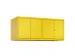 opzetkast,v. locker voor scheiding van kleding,4vak.,vak B 300mm