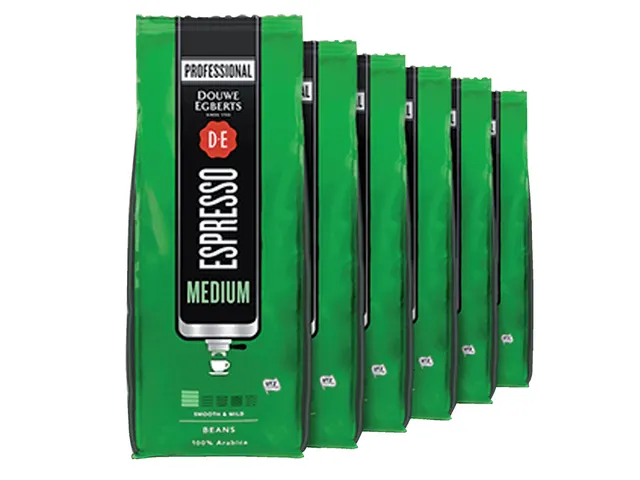 Koffie Douwe Egberts espresso bonen medium roast 1kg