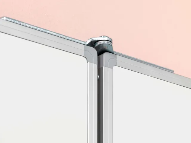 Tableau triptyque mécanisme à ressorts caché 120x200cm Blanc