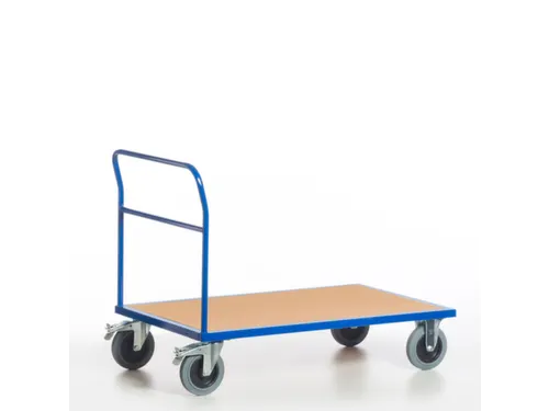 duwbeugelwagen,draagverm. 500kg,laadvl. LxB 1000x600mm,houtplaat
