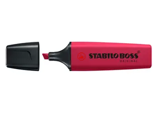 Markeerstift STABILO Boss 70/250 Wildflower bourgogne rood - 1