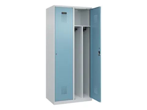 locker voor scheiding van kleding,HxBxD 1850x800x500mm,2vak