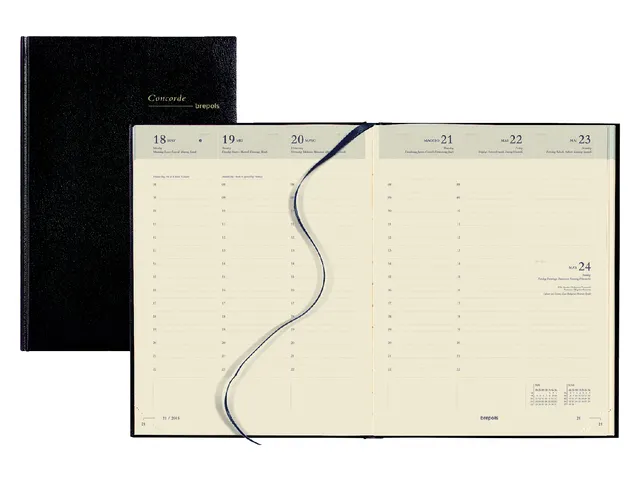 Agenda 2027 Brepols Concorde Lima 7 jours/2 pages noir