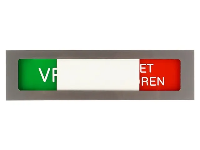 Infobord Deurbordje Niet Storen Groen Rood 150x40mm