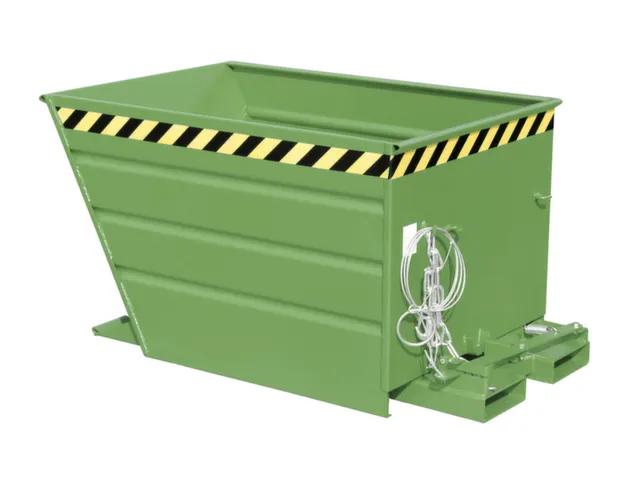 kiepbak,HxLxB 730x1370x1200mm,0,9m³,draagverm. 1000kg,RAL6011