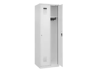 locker,HxBxD 1850x600x500mm,2vak,vak B 300mm,cil.-slot,staand op vloer - 2