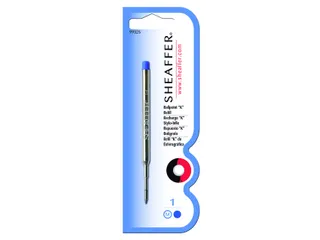 Rollerpenvulling Sheaffer slim medium blauw blister à 1 stuk - 3