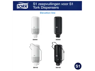 Alcohol gel Tork S1 voor handdesinfectie ongeparfumeerd 1000ml 420103 - 4