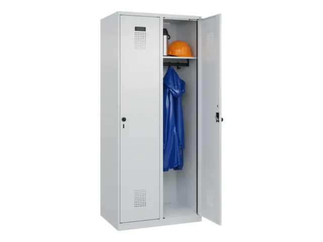 locker,HxBxD 1850x800x500mm,2vak,vak B 400mm,draaigrendel