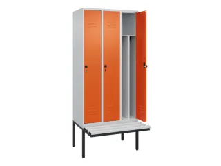 locker voor scheiding van kleding,HxBxD 2120x900x815mm,3vak - 2