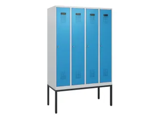 schoollocker,HxBxD 1950x1200x500mm,4vak,vak B 300mm,cil.-slot - 2
