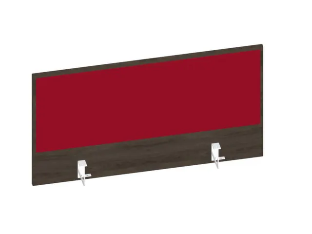 baliepaneel bureau aanbouw achter NV bruin hickory BN4011-rood 1000mm