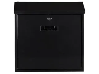 Brievenbus Monaco Zwart met naamplaatje incl. 2 sleutels 37x36.5x10cm - 3