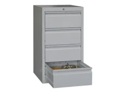 ladekast 900x500x500mm 4laden cilinderslot RAL7035 front RAL7035