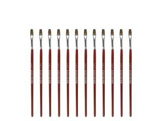 Penseel Kangaro Serie 121 plat Nr. 4 geitenhaar doos 12 stuks - 1
