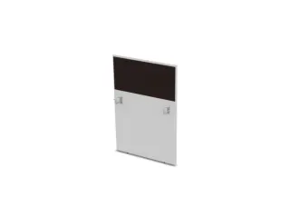 baliepaneel,v. bureau,aanbouw rechts,B 800mm,Bl-wit,BN2036-bruin - 1