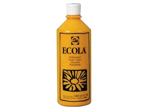 Plakkaatverf Ecola Flacon van 1.000 ml Geel
