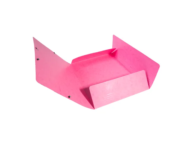 Elastomap 3 kleppen IDERAMA Maxi Capacity A4 Roze karton