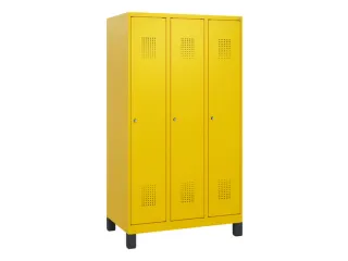 schoollocker,HxBxD 1630x900x500mm,3vak,vak B 300mm,cil.-slot,voeten - 2
