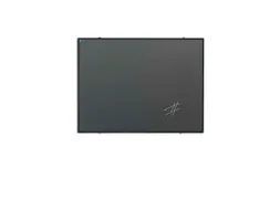 Krijtbord 60x90cm Grijs Emaille Softline 8mm Zwart profiel