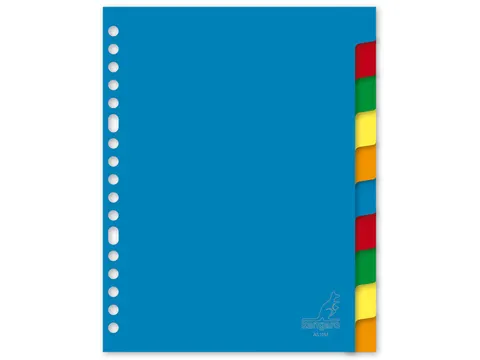 Tabblad Kangaro A5 blanco PP 120 micron assorti 17-gaats 10-delig