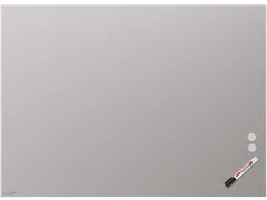 Mat Glasbord 90x120cm Warm Grey rechte hoeken