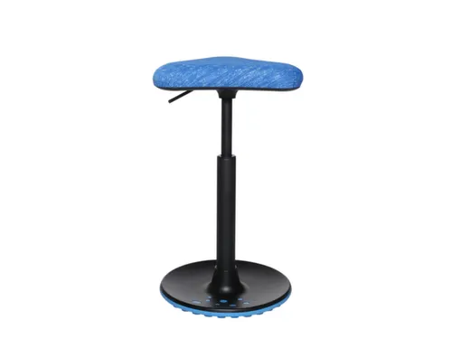 Zit-/stahulp Beweeglijk Zitmechanisme Triangelzitting Blauw Stof