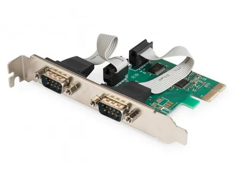 Seriële I/O 2-poorts PCIexpress-uitbreidingskaart ASIX99100-chipset