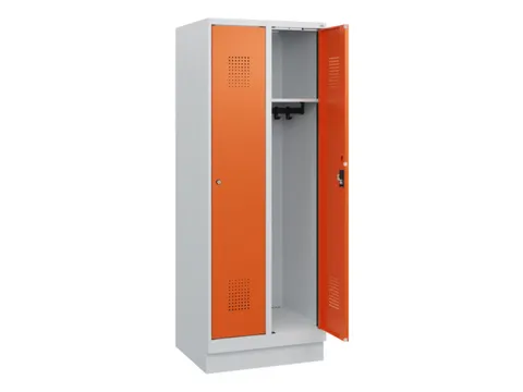 schoollocker,HxBxD 1630x600x500mm,2vak,vak B 300mm,cil.-slot,sokkel