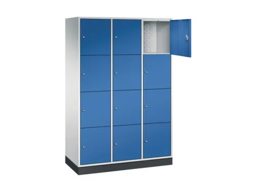 grootvolume-lockersysteem,RAL 7035/RAL 5010,HxBxD 1950x1220x500mm