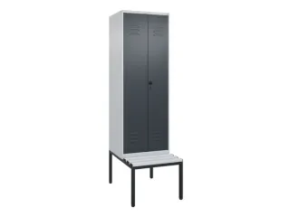 locker voor scheiding van kleding,HxBxD 2120x600x815mm,2vak - 1