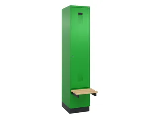 locker met bank,HxBxD 1950x400x815mm,1vak,vak B 400mm,cilinderslot - 2