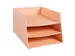 Kartonnen Brievenbak Met 3 Verdelingen Koraal