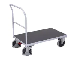 duwbeugelwagen,draagverm. 500kg,laadvl. LxB 1060x600mm,houtplaat