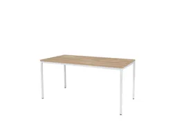 Domino Basic Tafel Vaste Hoogte 160x80 honey castello wit 4-poots