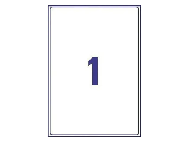 Etiket Avery J8167-10 199.6x289.1mm Inkjet Wit 10 Stuks