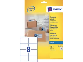 Etiket Avery J8165-40 99.1x67.7mm Inkjet wit 320 stuks - 2