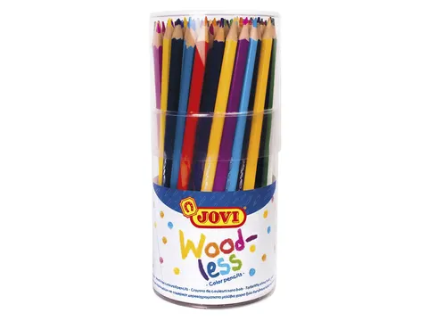Kleurpotloden Jovi houtvrij assorti pot à 84 stuks
