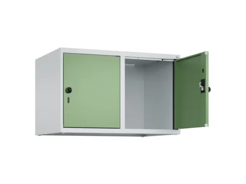 opzetkast,v. locker,2vak.,vak B 400mm,HxBxD 500x800x500mm,draaigrendel