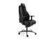 Chaise de bureau 24 heures Assise cuir/tissu Noir