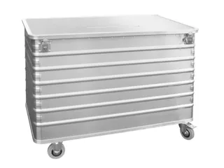 Bakwagens Aluminium Deksel 250kg Hxlxb 935x1280x730mm 656l - 1
