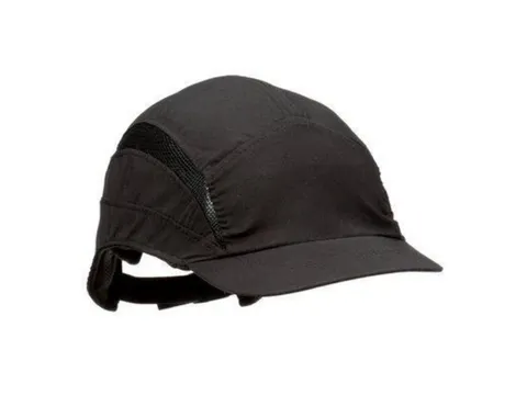 3M First Base 3 Classic stootpet met korte klep, zwart, per stuk