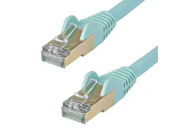 CAT6a Ethernetkabel 10 Meter Snagless Aqua