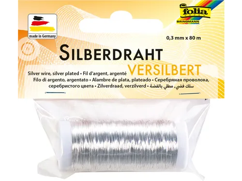 Zilverdraad Folia 0.3mmx80m