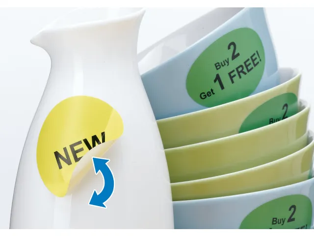 HERMA 4476 Verwijderbare etiketten A4 Rond 40mm Wit 2400 stuks