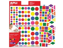 Verwijderbare Stickers Assorti Vormen En Kleuren