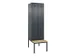 locker met bank,voor scheiding van kleding,HxBxD 2120x600x815mm,2vak